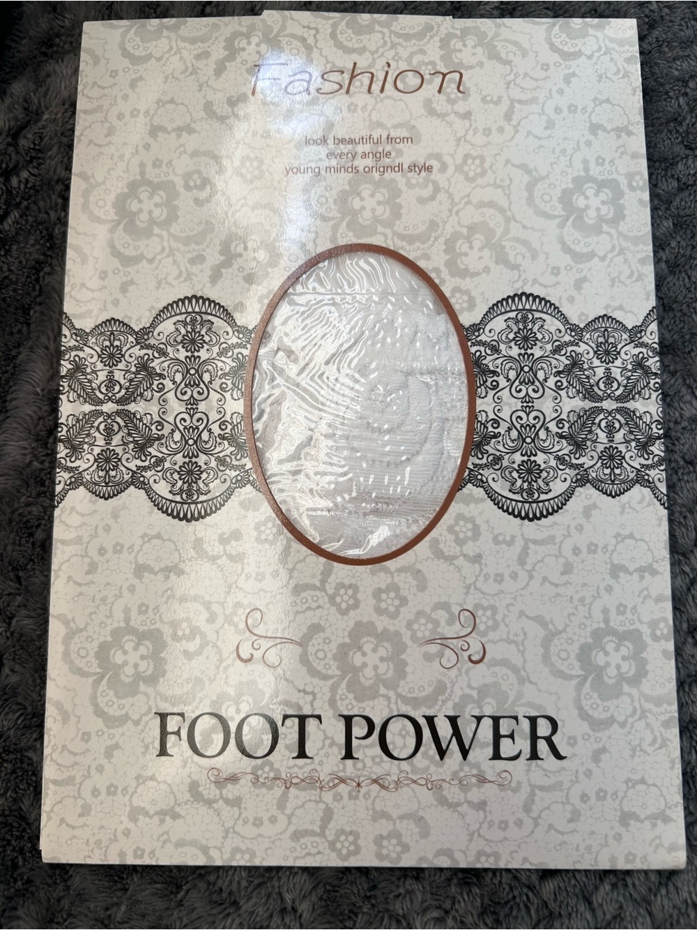 Foot Power Women’s Intimates - White Lace Hosiery